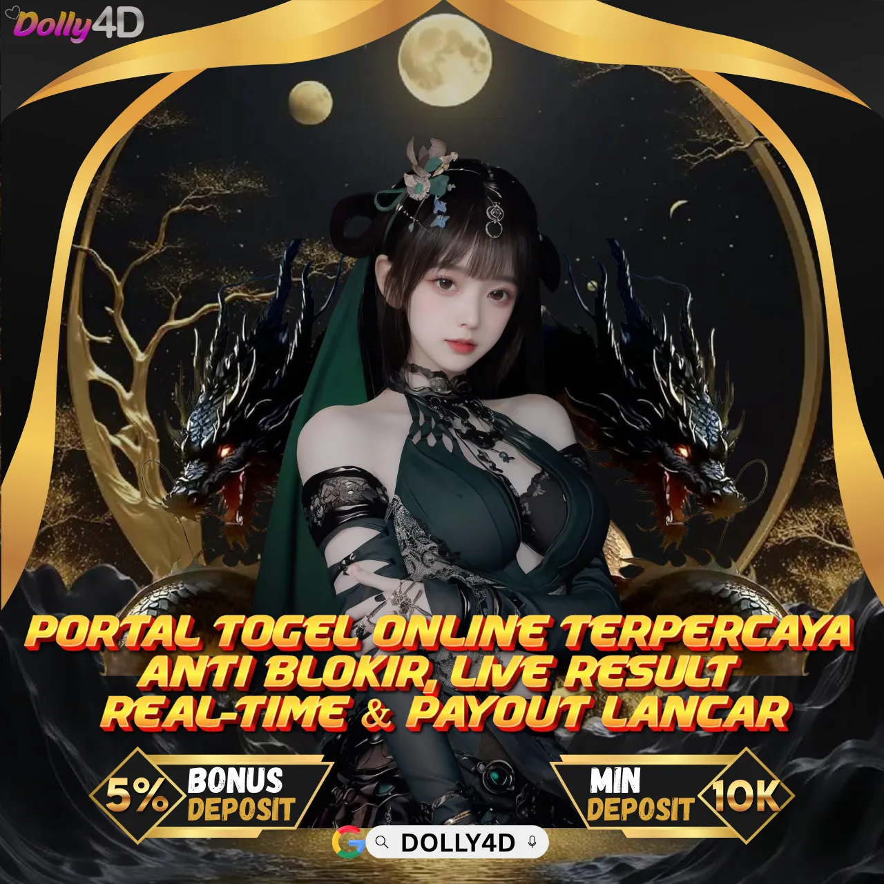 DOLLY4D 🌞 Portal Togel Online Tepercaya Anti Blokir, Live Result Real-Time & Payout Lancar